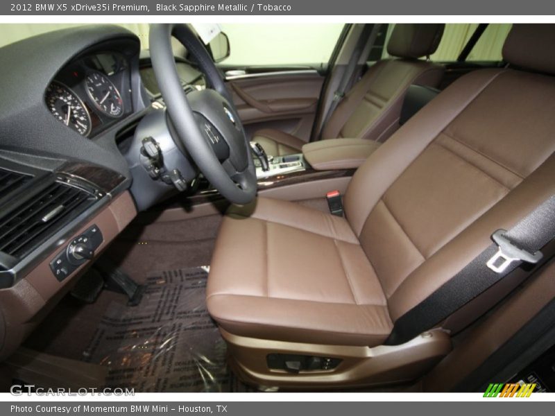 Black Sapphire Metallic / Tobacco 2012 BMW X5 xDrive35i Premium