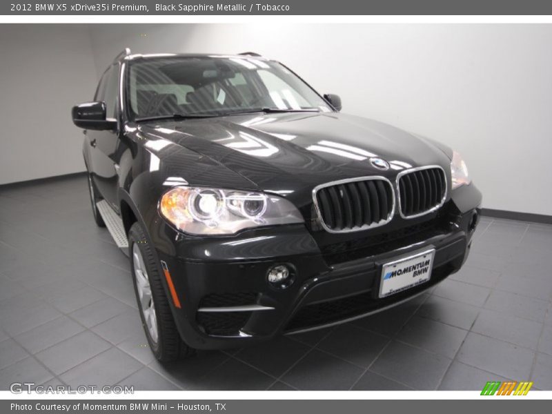 Black Sapphire Metallic / Tobacco 2012 BMW X5 xDrive35i Premium