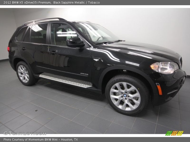 Black Sapphire Metallic / Tobacco 2012 BMW X5 xDrive35i Premium