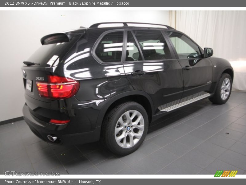 Black Sapphire Metallic / Tobacco 2012 BMW X5 xDrive35i Premium
