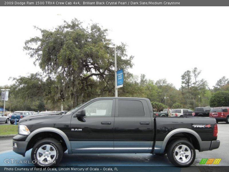  2009 Ram 1500 TRX4 Crew Cab 4x4 Brilliant Black Crystal Pearl