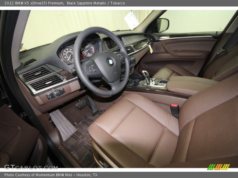 Black Sapphire Metallic / Tobacco 2012 BMW X5 xDrive35i Premium