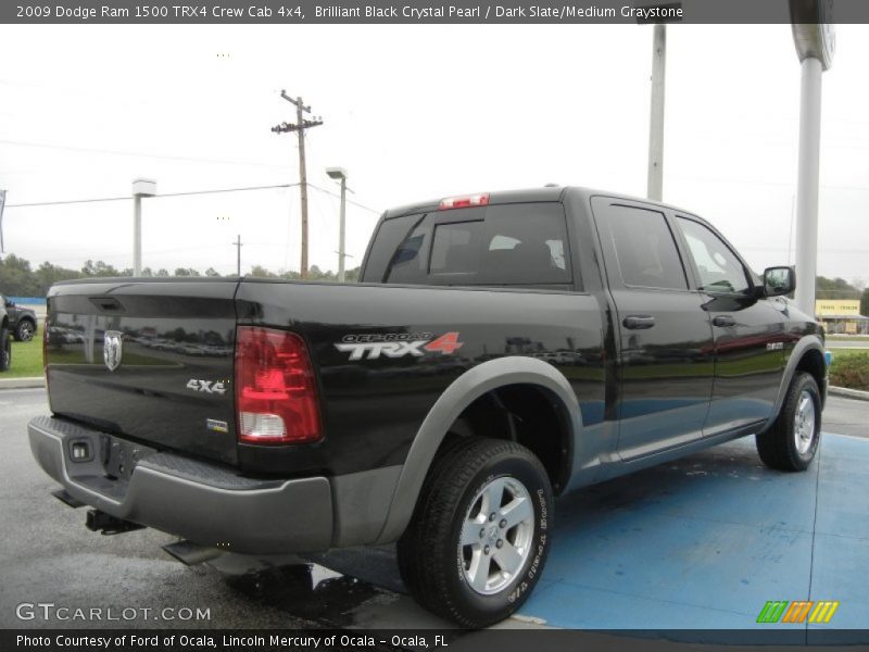 Brilliant Black Crystal Pearl / Dark Slate/Medium Graystone 2009 Dodge Ram 1500 TRX4 Crew Cab 4x4
