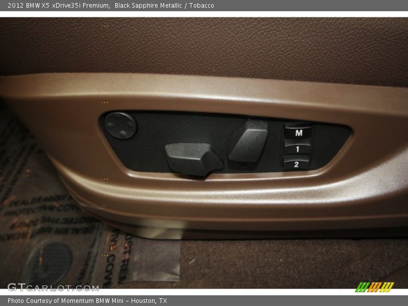 Black Sapphire Metallic / Tobacco 2012 BMW X5 xDrive35i Premium