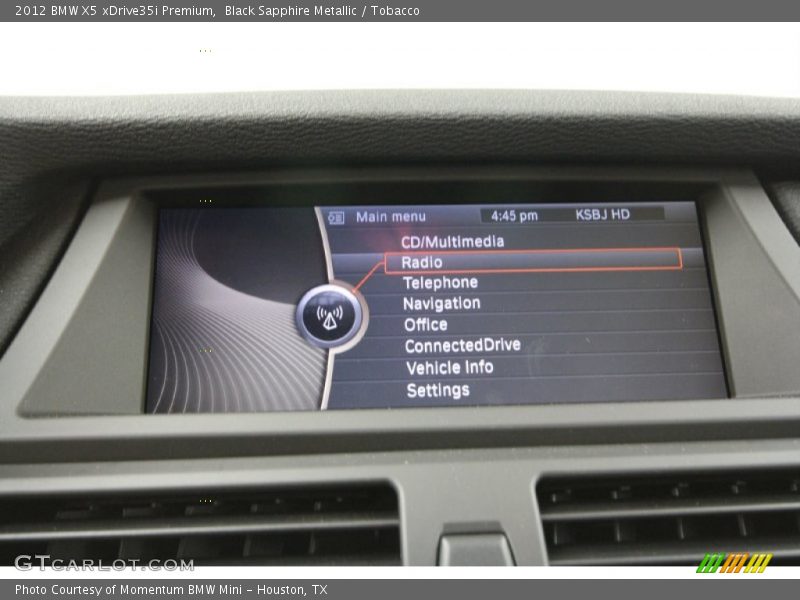 Black Sapphire Metallic / Tobacco 2012 BMW X5 xDrive35i Premium