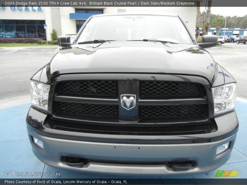 Brilliant Black Crystal Pearl / Dark Slate/Medium Graystone 2009 Dodge Ram 1500 TRX4 Crew Cab 4x4