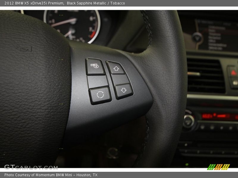 Black Sapphire Metallic / Tobacco 2012 BMW X5 xDrive35i Premium