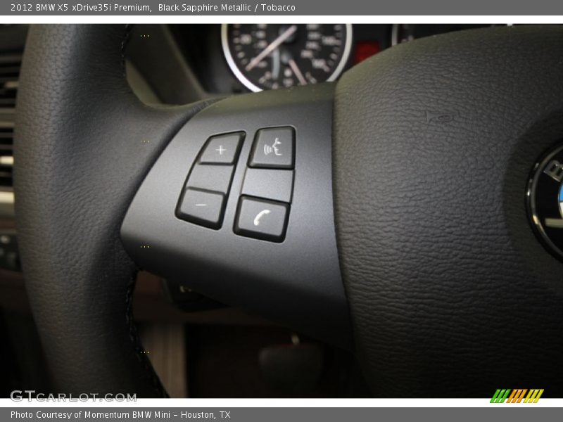 Black Sapphire Metallic / Tobacco 2012 BMW X5 xDrive35i Premium