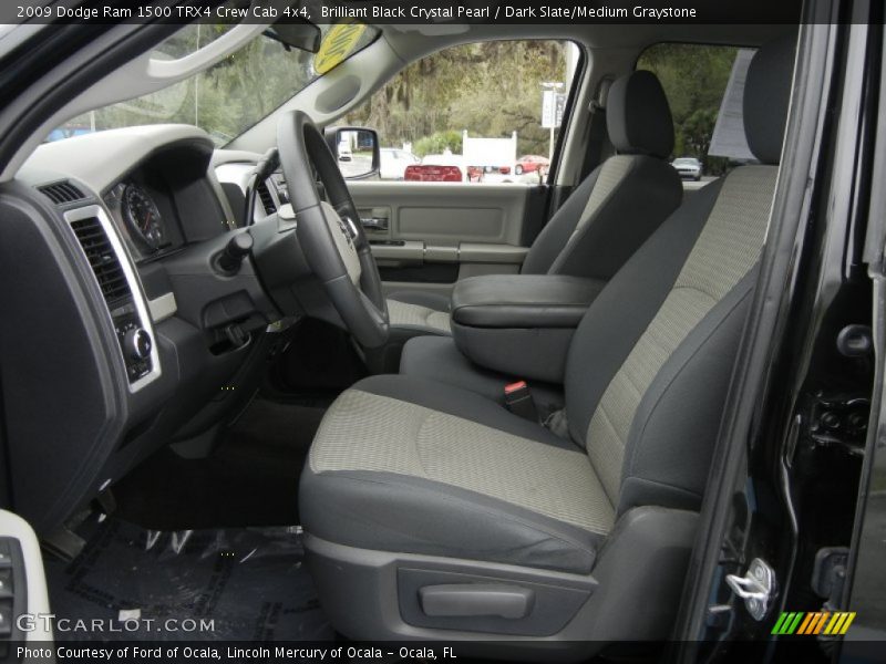 Brilliant Black Crystal Pearl / Dark Slate/Medium Graystone 2009 Dodge Ram 1500 TRX4 Crew Cab 4x4