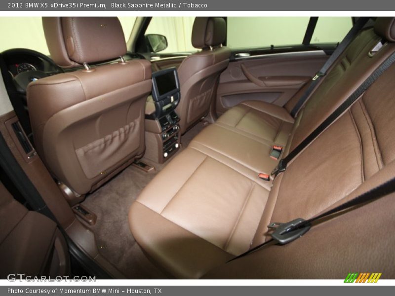 Black Sapphire Metallic / Tobacco 2012 BMW X5 xDrive35i Premium