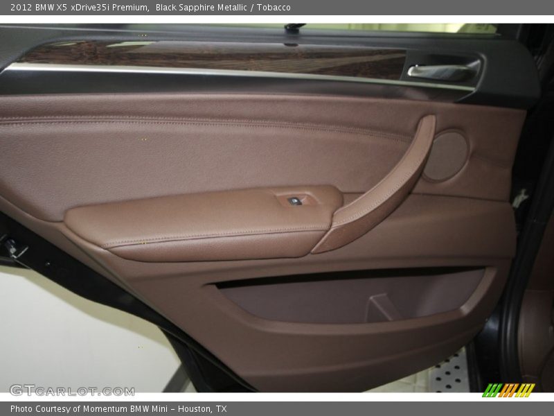Black Sapphire Metallic / Tobacco 2012 BMW X5 xDrive35i Premium