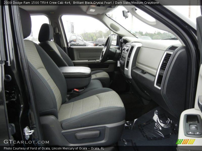 Brilliant Black Crystal Pearl / Dark Slate/Medium Graystone 2009 Dodge Ram 1500 TRX4 Crew Cab 4x4