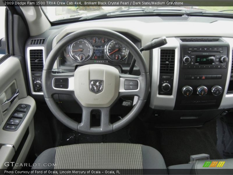 Brilliant Black Crystal Pearl / Dark Slate/Medium Graystone 2009 Dodge Ram 1500 TRX4 Crew Cab 4x4