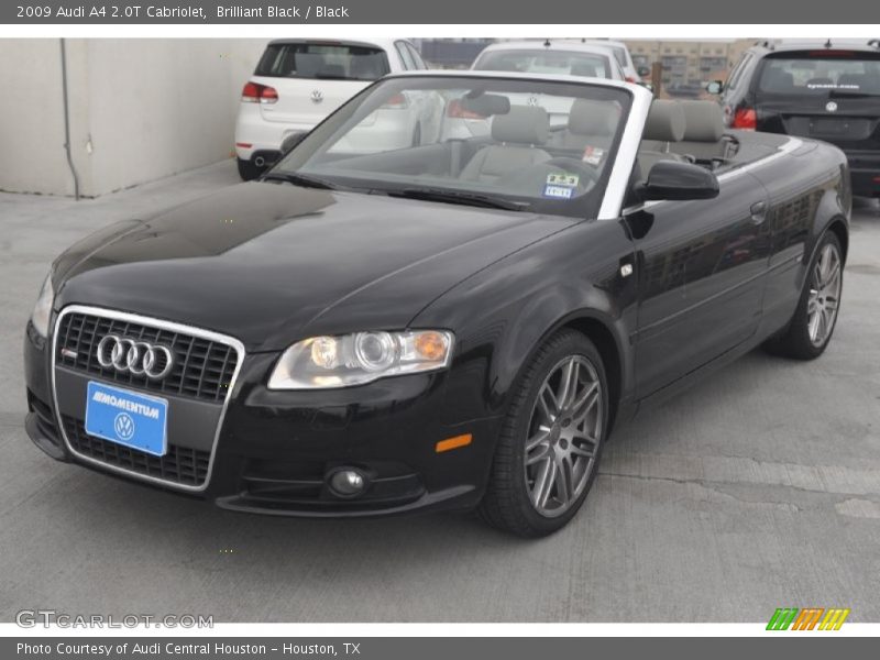 Brilliant Black / Black 2009 Audi A4 2.0T Cabriolet