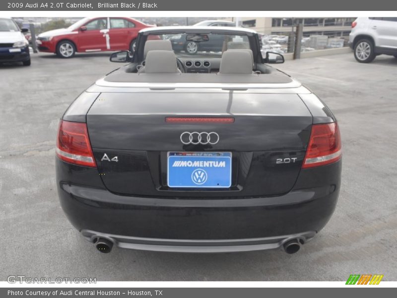 Brilliant Black / Black 2009 Audi A4 2.0T Cabriolet