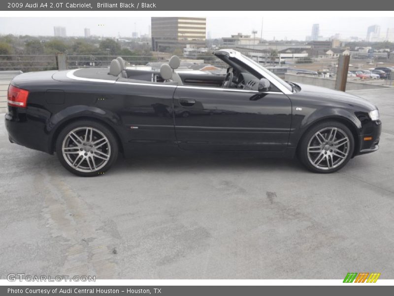 Brilliant Black / Black 2009 Audi A4 2.0T Cabriolet