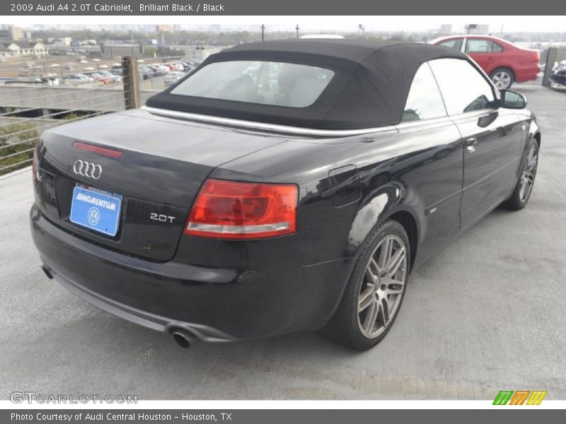 Brilliant Black / Black 2009 Audi A4 2.0T Cabriolet