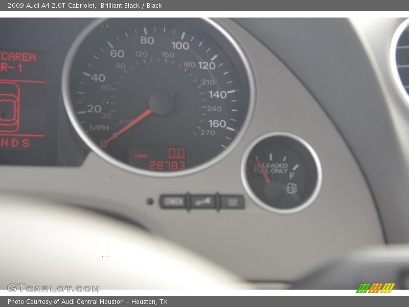 Brilliant Black / Black 2009 Audi A4 2.0T Cabriolet