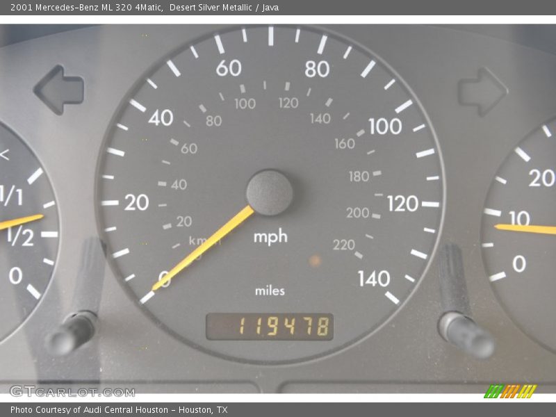 Desert Silver Metallic / Java 2001 Mercedes-Benz ML 320 4Matic