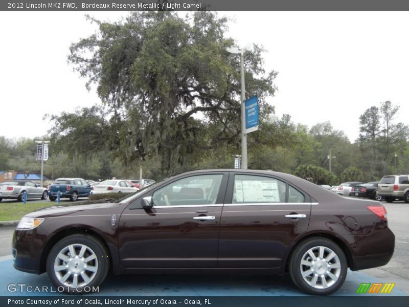 Bordeaux Reserve Metallic / Light Camel 2012 Lincoln MKZ FWD