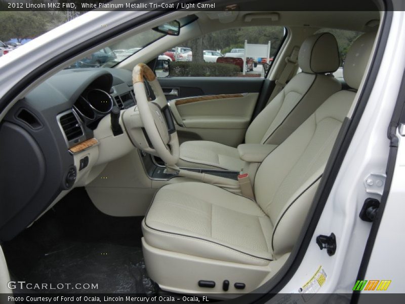 White Platinum Metallic Tri-Coat / Light Camel 2012 Lincoln MKZ FWD