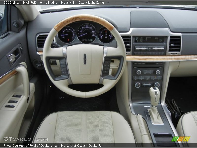 White Platinum Metallic Tri-Coat / Light Camel 2012 Lincoln MKZ FWD