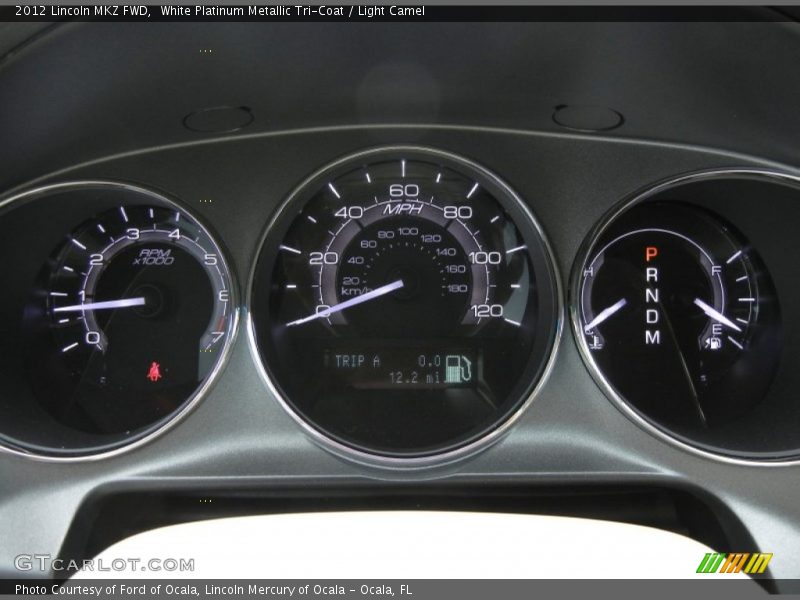 White Platinum Metallic Tri-Coat / Light Camel 2012 Lincoln MKZ FWD