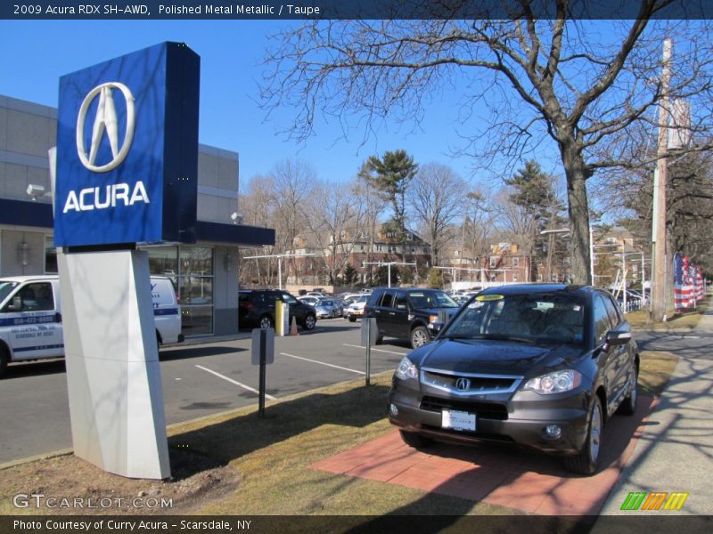 Polished Metal Metallic / Taupe 2009 Acura RDX SH-AWD