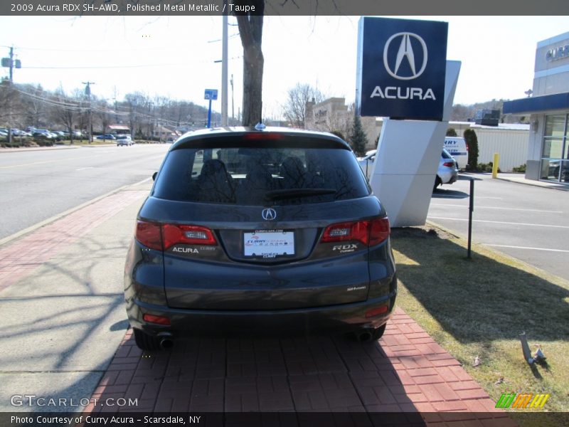 Polished Metal Metallic / Taupe 2009 Acura RDX SH-AWD