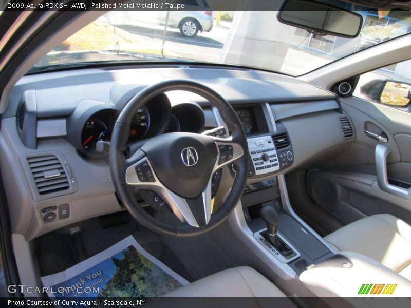 Polished Metal Metallic / Taupe 2009 Acura RDX SH-AWD