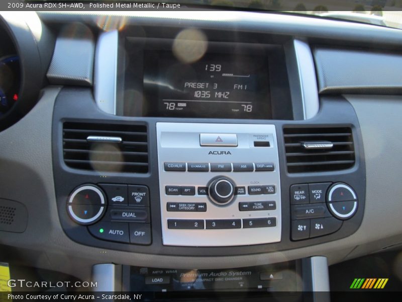Polished Metal Metallic / Taupe 2009 Acura RDX SH-AWD