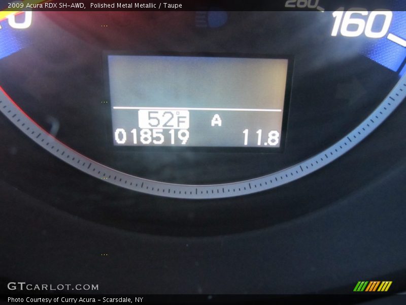 Polished Metal Metallic / Taupe 2009 Acura RDX SH-AWD
