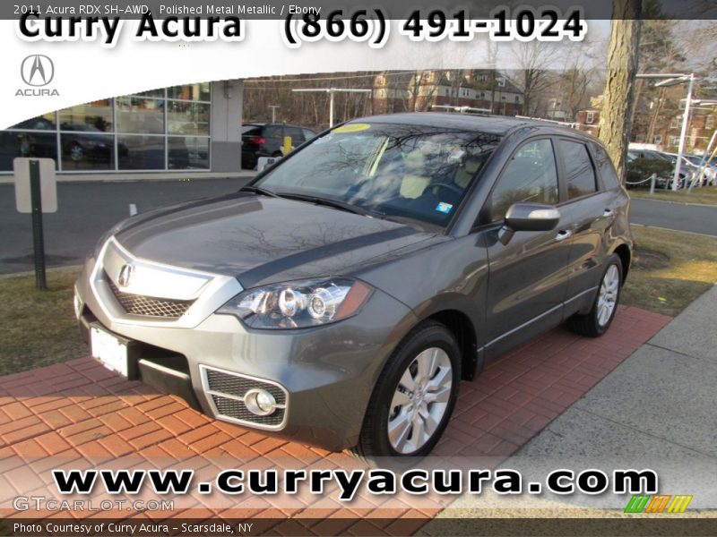 Polished Metal Metallic / Ebony 2011 Acura RDX SH-AWD