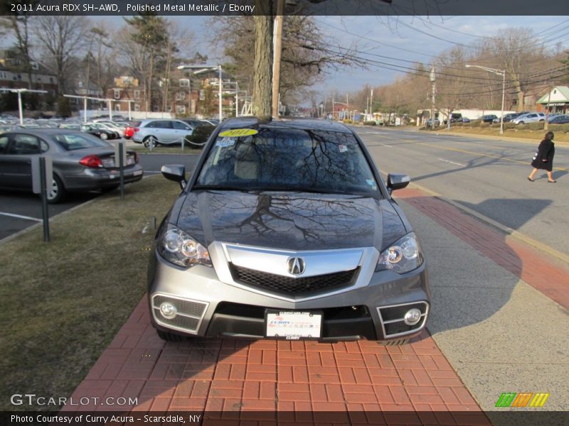 Polished Metal Metallic / Ebony 2011 Acura RDX SH-AWD