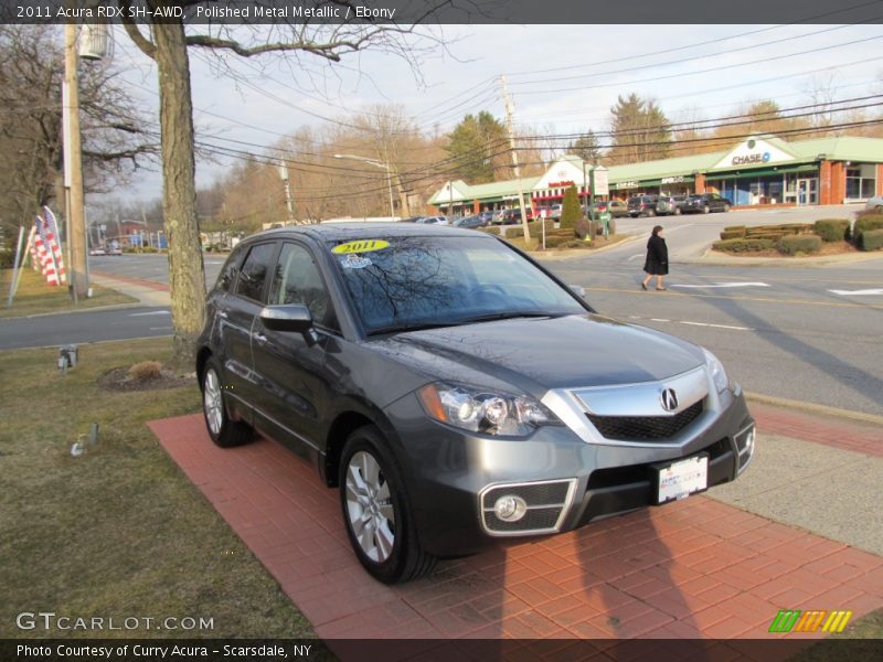 Polished Metal Metallic / Ebony 2011 Acura RDX SH-AWD