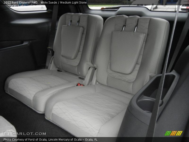 White Suede / Medium Light Stone 2012 Ford Explorer FWD