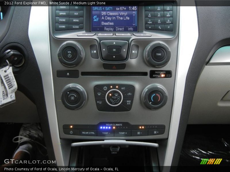 White Suede / Medium Light Stone 2012 Ford Explorer FWD