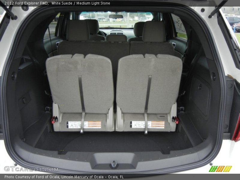 White Suede / Medium Light Stone 2012 Ford Explorer FWD
