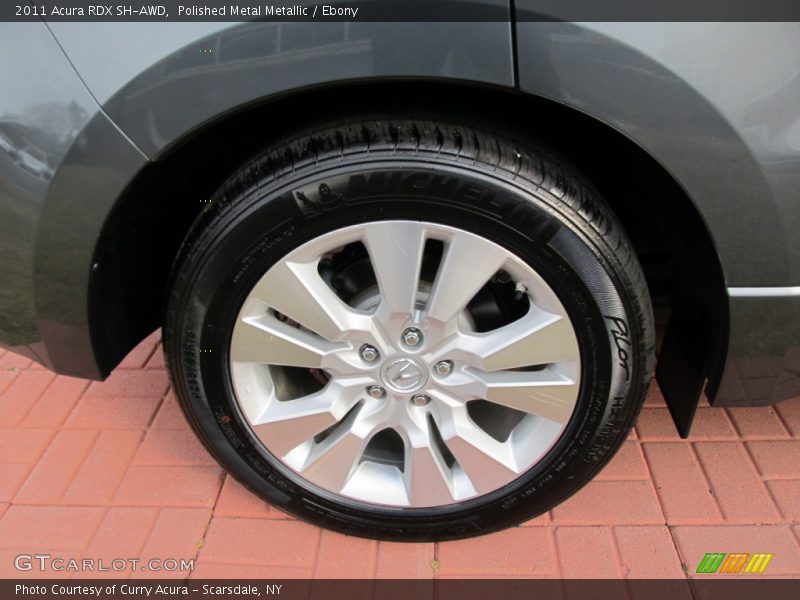 Polished Metal Metallic / Ebony 2011 Acura RDX SH-AWD