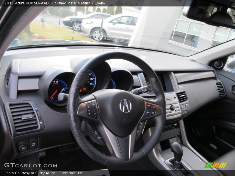 Polished Metal Metallic / Ebony 2011 Acura RDX SH-AWD