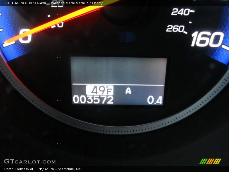 Polished Metal Metallic / Ebony 2011 Acura RDX SH-AWD