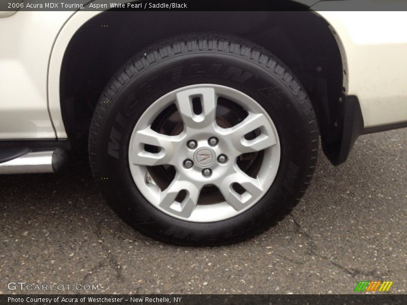 Aspen White Pearl / Saddle/Black 2006 Acura MDX Touring