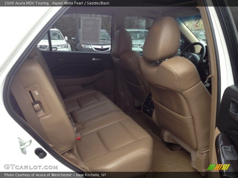 Aspen White Pearl / Saddle/Black 2006 Acura MDX Touring