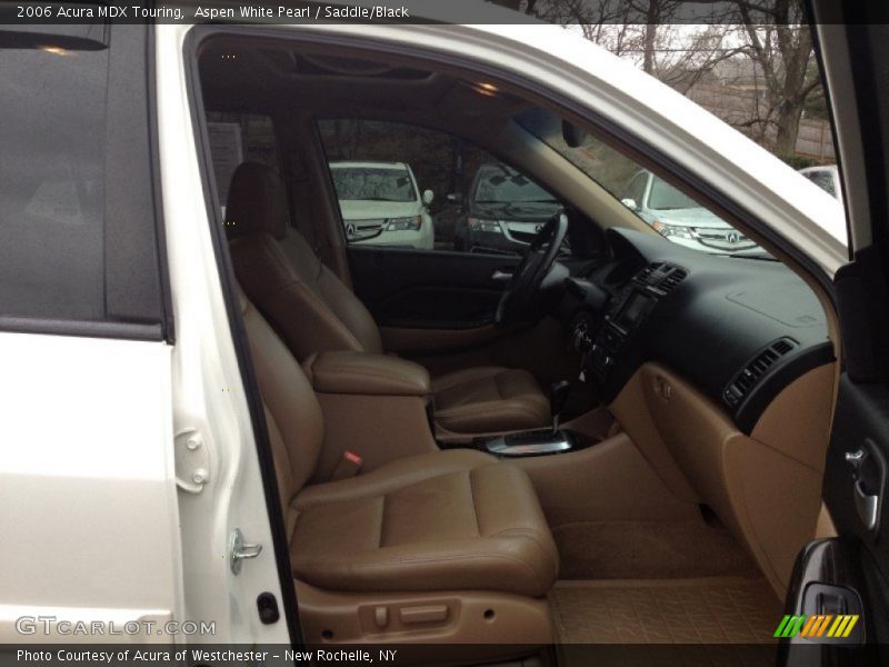 Aspen White Pearl / Saddle/Black 2006 Acura MDX Touring