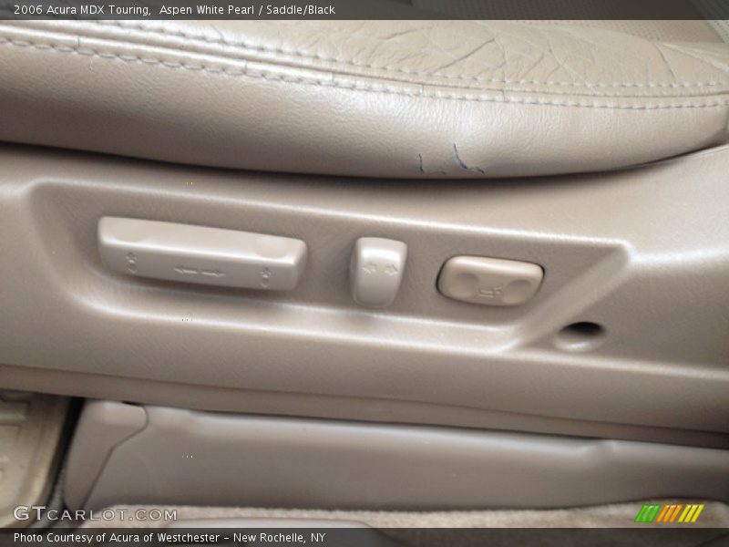 Aspen White Pearl / Saddle/Black 2006 Acura MDX Touring