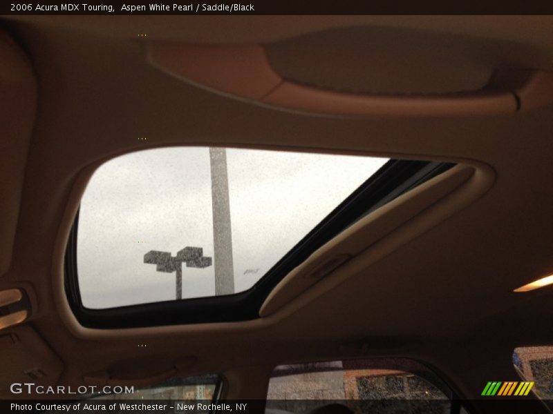 Aspen White Pearl / Saddle/Black 2006 Acura MDX Touring