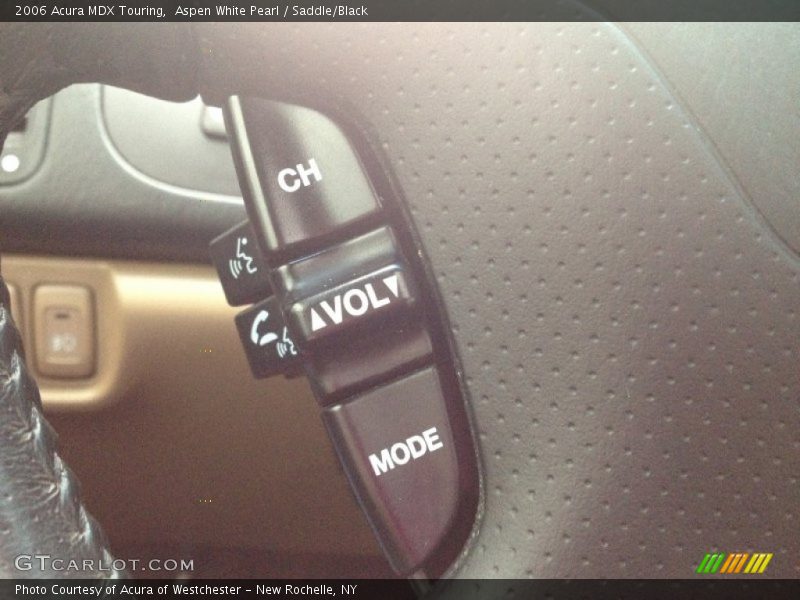 Aspen White Pearl / Saddle/Black 2006 Acura MDX Touring
