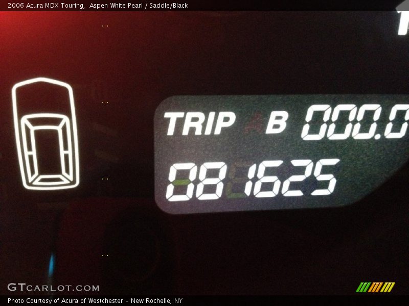 Aspen White Pearl / Saddle/Black 2006 Acura MDX Touring