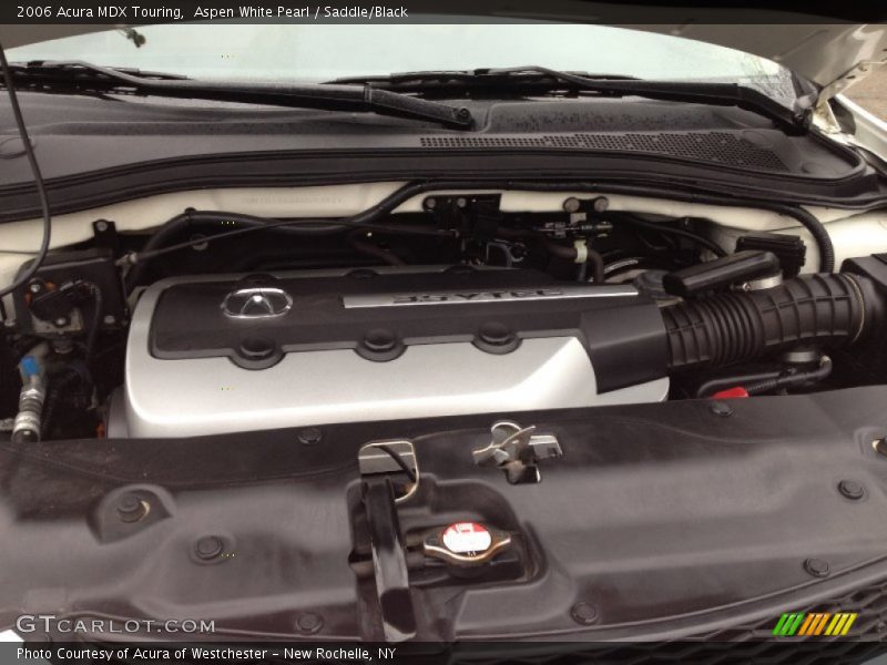 Aspen White Pearl / Saddle/Black 2006 Acura MDX Touring