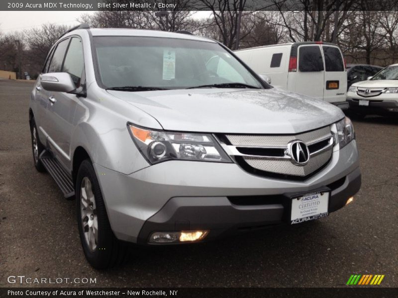 Billet Silver Metallic / Ebony 2009 Acura MDX Technology